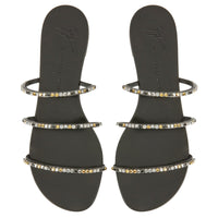 DARK COLORFUL FLAT SANDAL