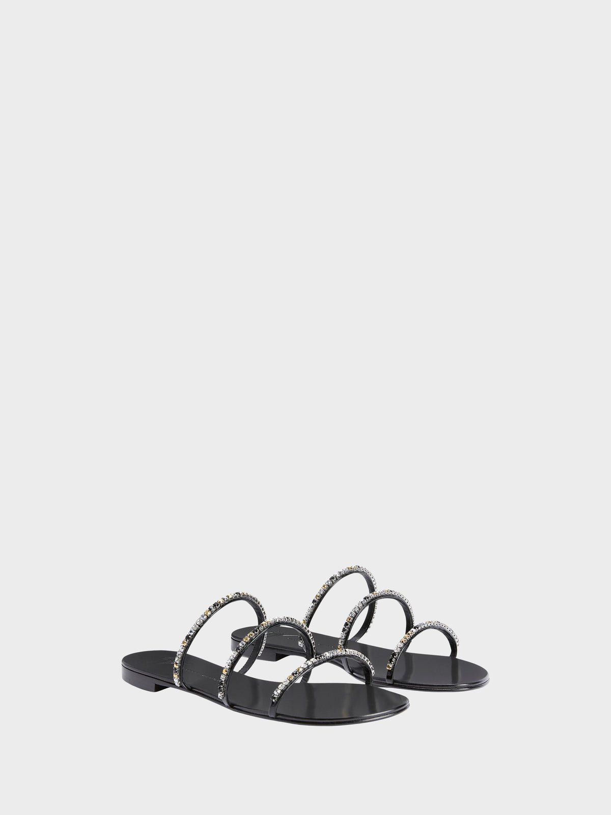 DARK COLORFUL FLAT SANDAL