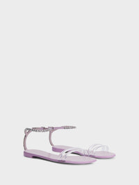 AGATHE PLEXI FLAT SANDAL