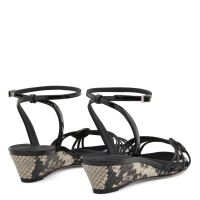 YLENIA MINI WEDGE - Black - Sandals
