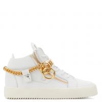 CHAIN - White - Mid top sneakers