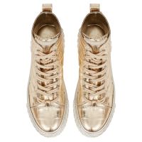 BLABBER - Gold - Mid top sneakers