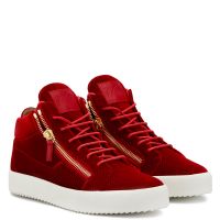 KRISS VELVET - Red - Mid top sneakers