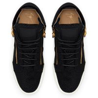 KRISS VELVET - Black - Mid top sneakers
