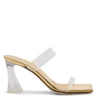 FLAMINIA PLEXI - Gold - Sandals