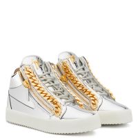 KRISS CHAIN - Silver - Mid top sneakers