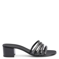 IRIDE CRYSTAL 40 - Black - Sandals