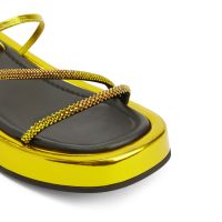 MELBURNE LACES - Yellow - Flats