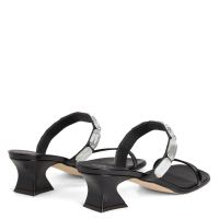 FLAMINIA SQUARE - Black - Sandals