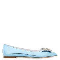 CRYSTAL BUTTERFLY - Blue - Flats