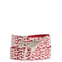 GIUSEPPE MONOGRAM - Red - Belts