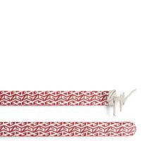 GIUSEPPE MONOGRAM - Red - Belts