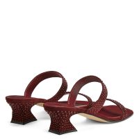 AUDE CRYSTAL - Bordeaux - Sandals