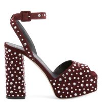 NEW BETTY SPARKLE - Bordeaux - Sandals