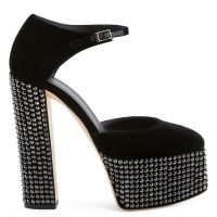 BEBE STRASS - Nero - Sandali