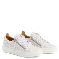 FRANKIE MONOGRAM - Blanc - Sneakers basses