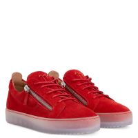 FRANKIE - Red - Low-top sneakers