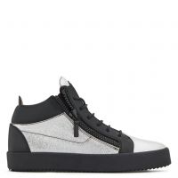 KRISS GLITTER - Silver - Mid top sneakers