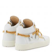 CHAIN - White - Mid top sneakers