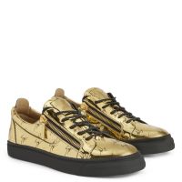 FRANKIE - Gold - Low-top sneakers