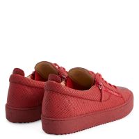 FRANKIE - Red - Low-top sneakers