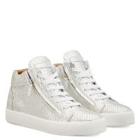 JUSTY - Silver - Mid top sneakers