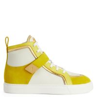 GIUSEPPE ZANOTTI ZENAS - Yellow - Mid top sneakers
