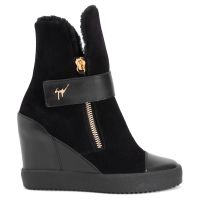 ALETA WEDGE - Noir - Sneakers montante