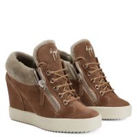 KRISS WEDGE WINTER - Brown - Mid top sneakers