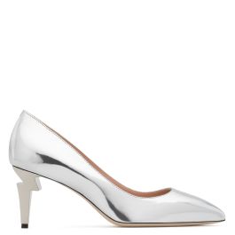 GIUSEPPE ZANOTTI ハイヒール シルバー G HEEL