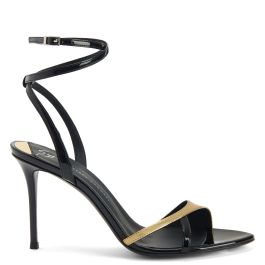 Giuseppe Zanotti 美品 パンプス クリアヒール 透明ヒール 黒 イタリアシューズブランドGiuseppe Zanottiジョゼッペ