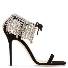 CARRIE CRYSTAL - Sandals - Black | Giuseppe Zanotti ® Outlet US