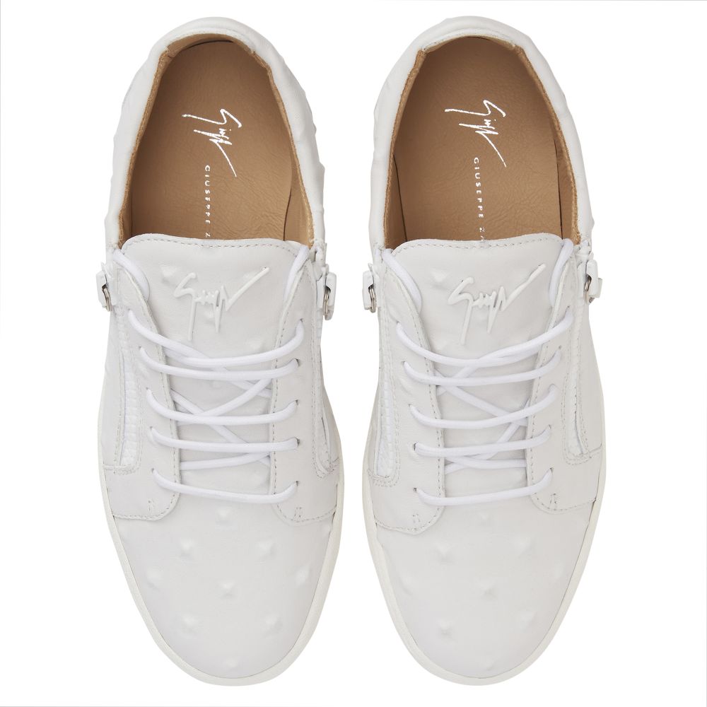 FRANKIE - White - Low-top sneakers