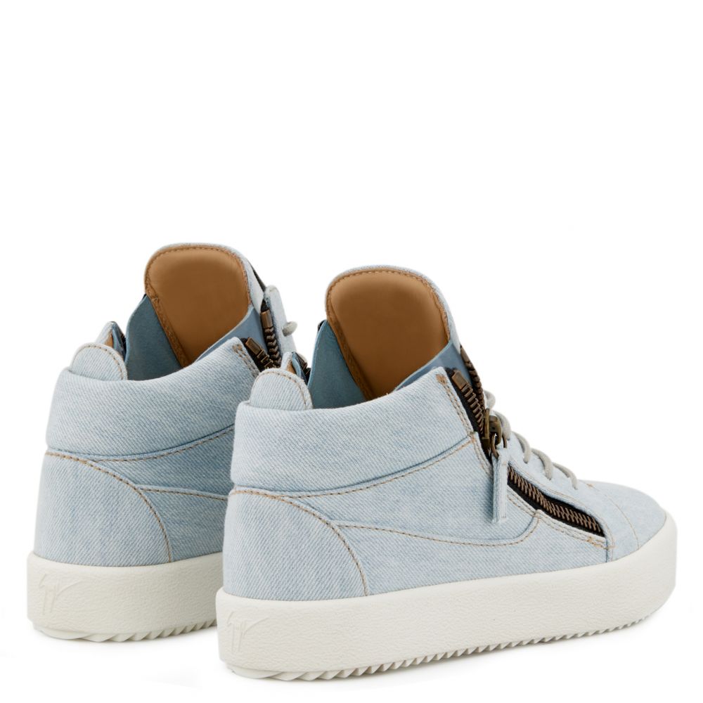 BLUE KRISS - Blue - Mid top sneakers