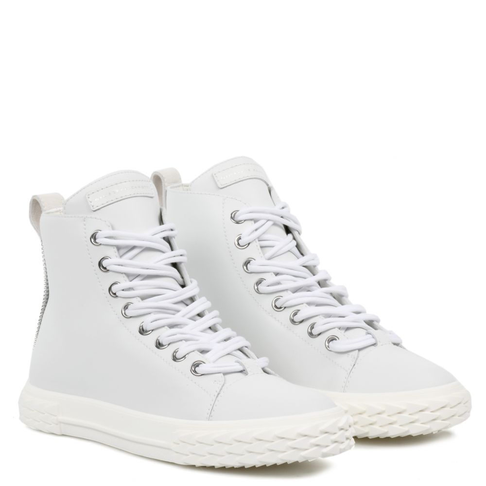 BLABBER - White - Mid top sneakers