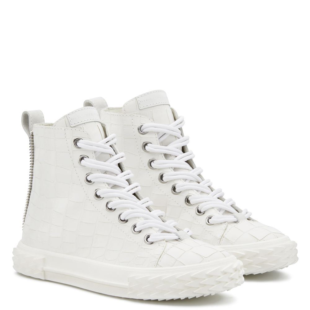 BLABBER - White - Mid top sneakers