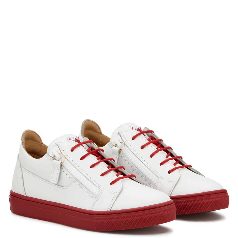 FRANKIE COLOR JR. - White - Low-top sneakers
