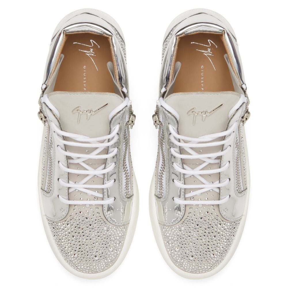 KRISS TWINKLE - Silver - Mid top sneakers