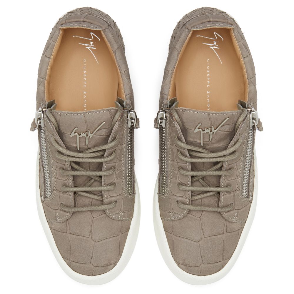 GAIL CROCO - Grey - Low-top sneakers