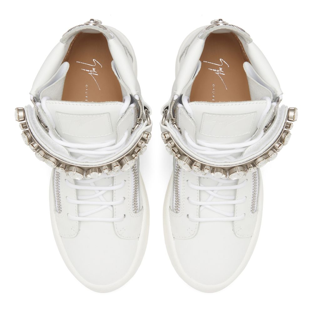 DENNY CRYSTAL - Blanc - Sneakers hautes