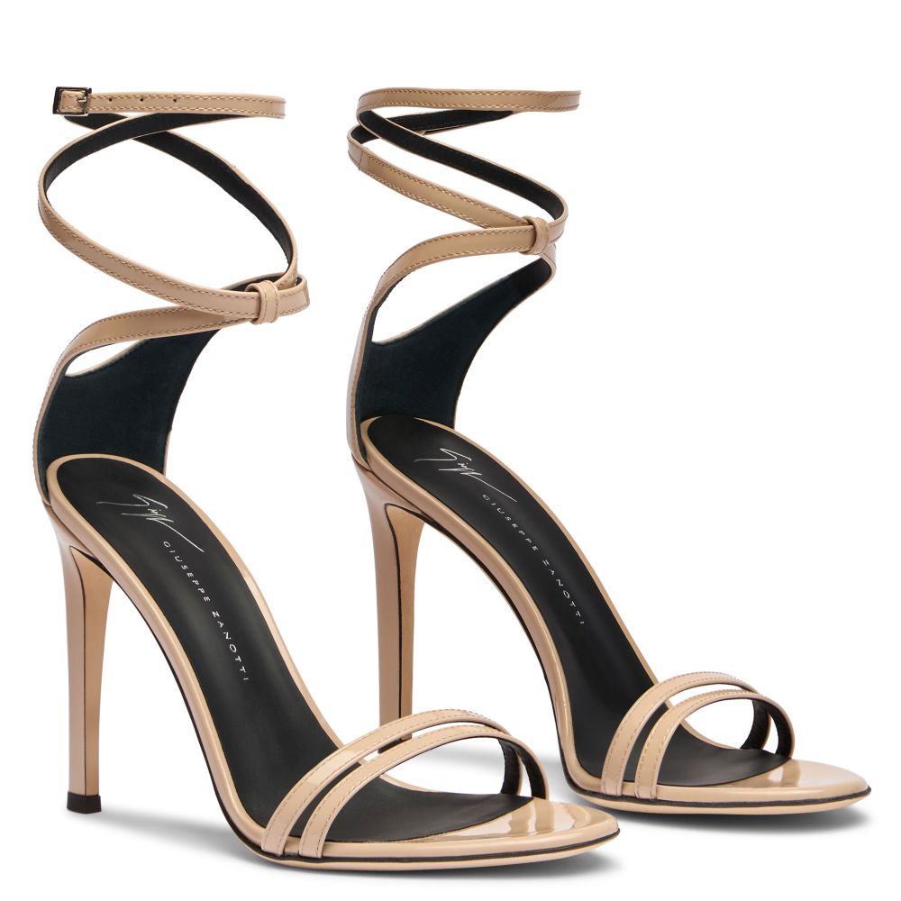 Catia patent best sale leather sandal