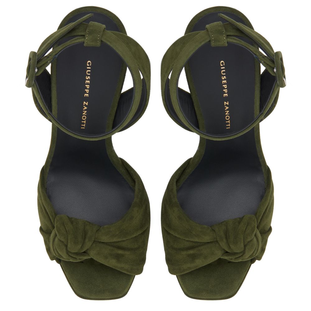 BETTY KNOT - Green - Sandals