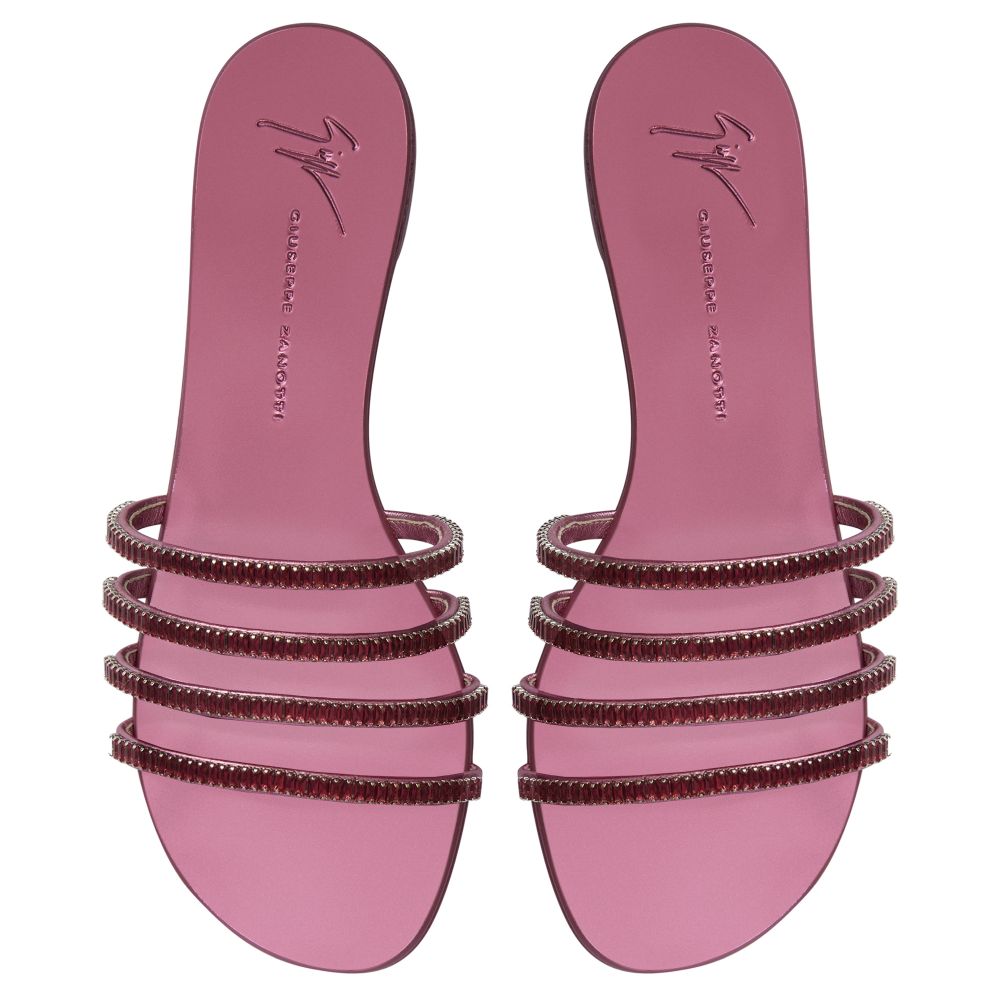 IRIDE CRYSTAL - Rose - Talons Plats