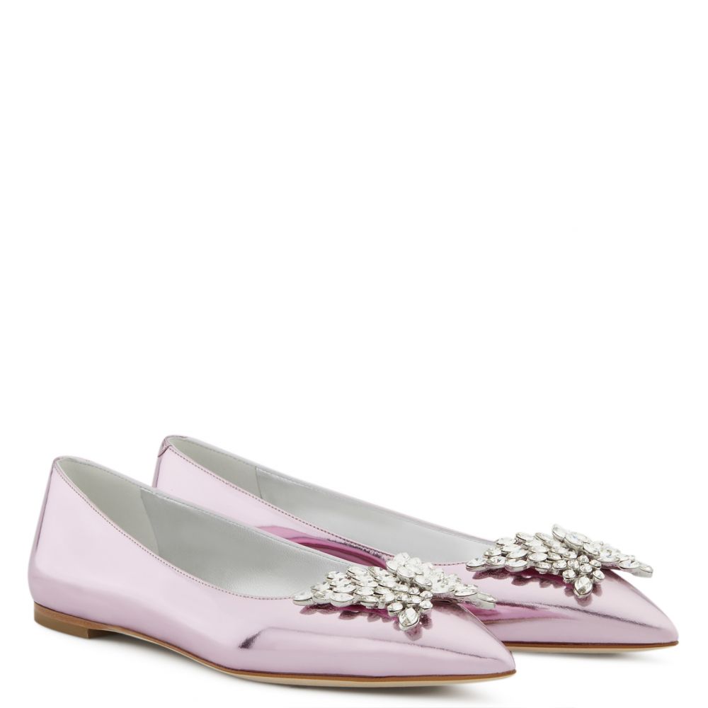 CRYSTAL BUTTERFLY - Pink - Flats