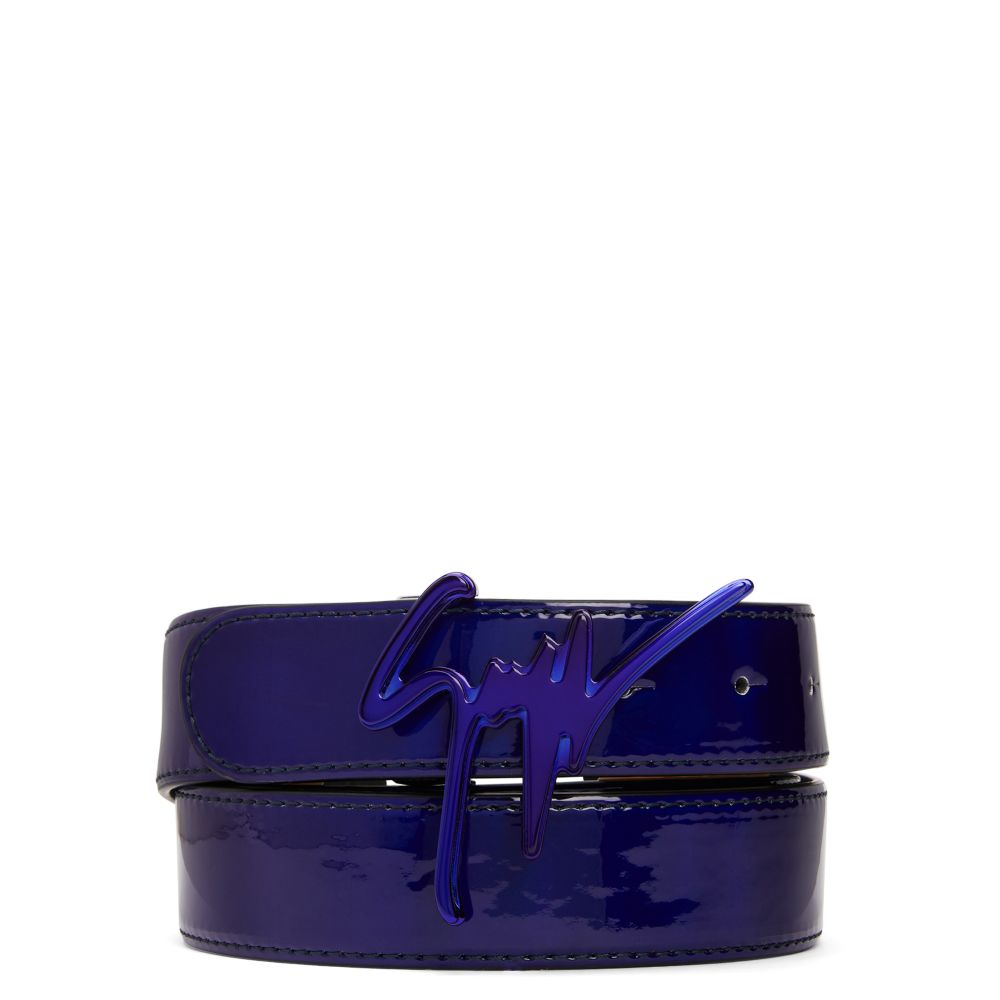 Patent leather belt Louis Vuitton Purple size 90 cm in Patent