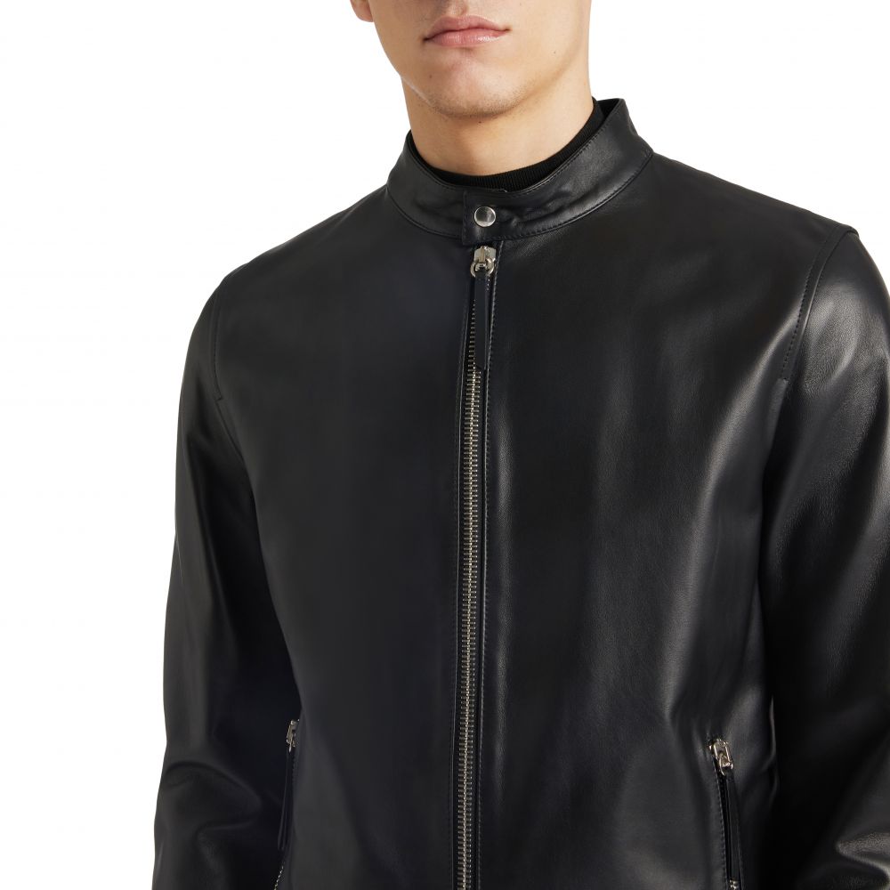 OSCAR - Jackets - Black | Giuseppe Zanotti ® Outlet US
