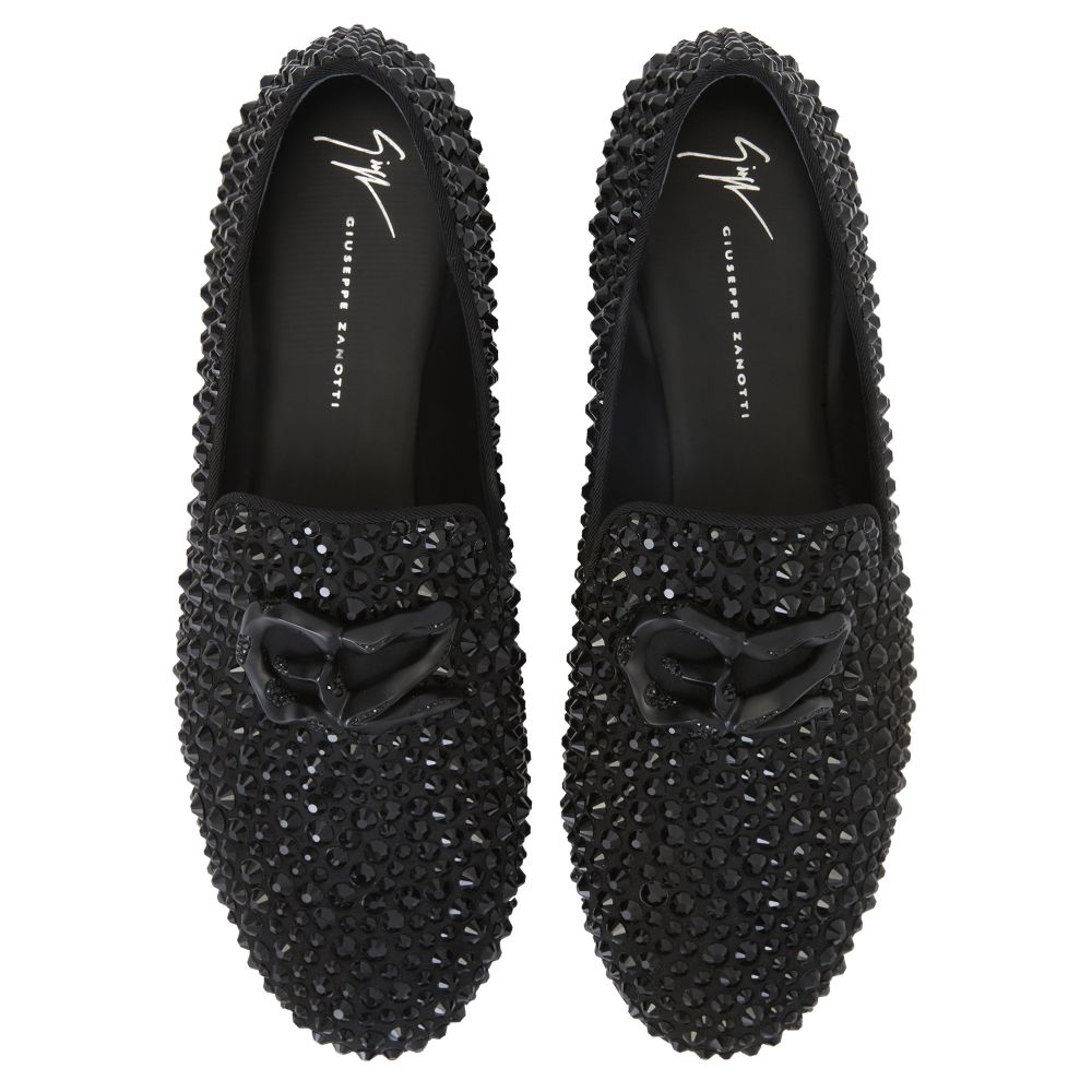 LEOPOLDINO CRYSTAL - Black - Loafers