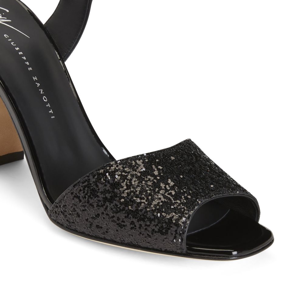 EMMANUELLE GLITTER - Black - Sandals