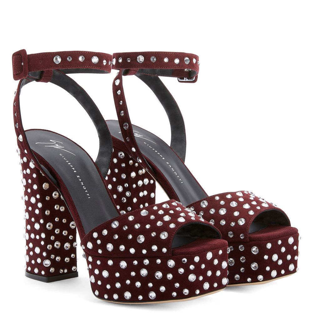 NEW BETTY SPARKLE - Bordeaux - Sandals