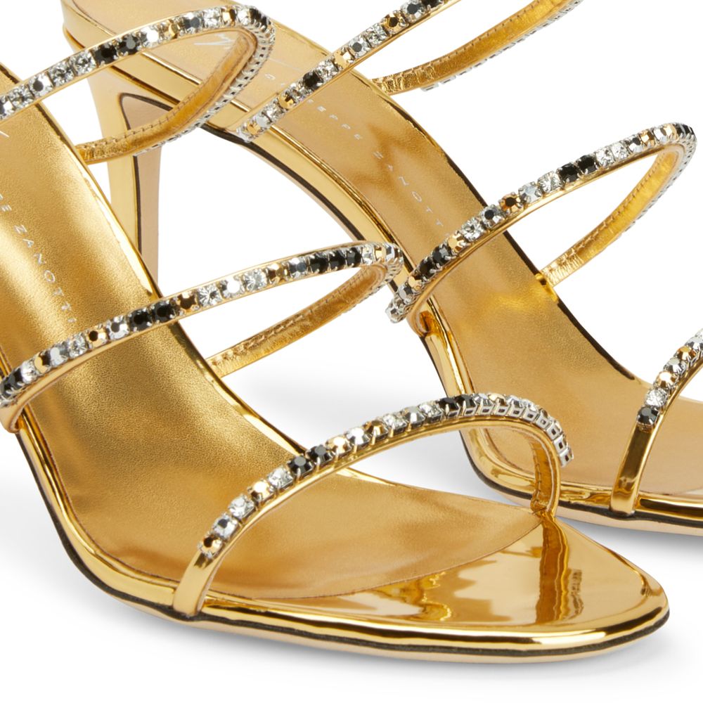 Dark gold sandals deals